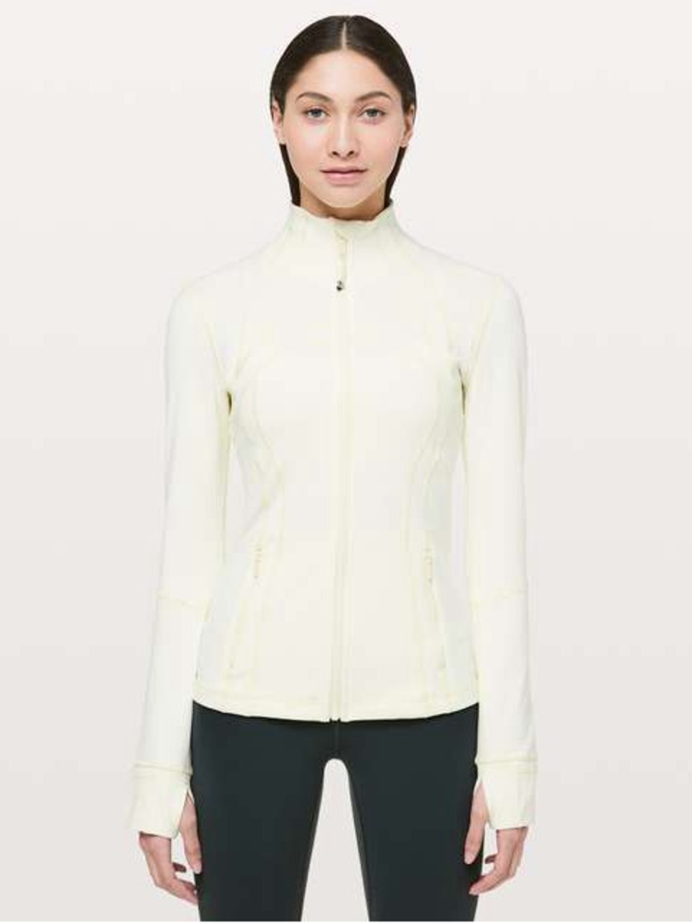 OLD lululemon DEFINE Women's Cream Zip-Front Active Jacket